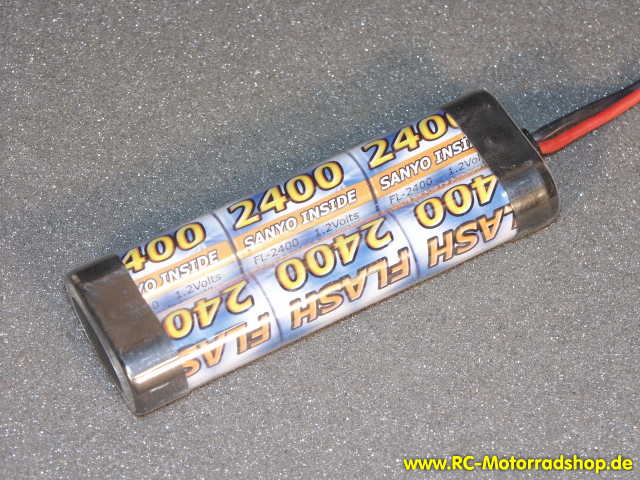04RC2406: Akku Sanyo "FLASH" 7,2 Volt - 2400 mAh (NiCd) 04RC2406