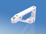 54022414: Verbinder Halteplatte / Chassis links (1), SLS JABBER ONE / TWO (Befestigung ohne Muttern) 54022414